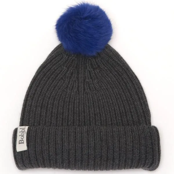 Mini bobbl - Royal Blue - Fur Pom Pom