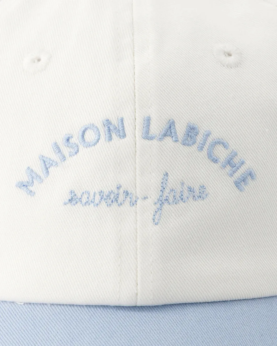 Mini Manufacture Beaumont Cap Twil White Sky Blue