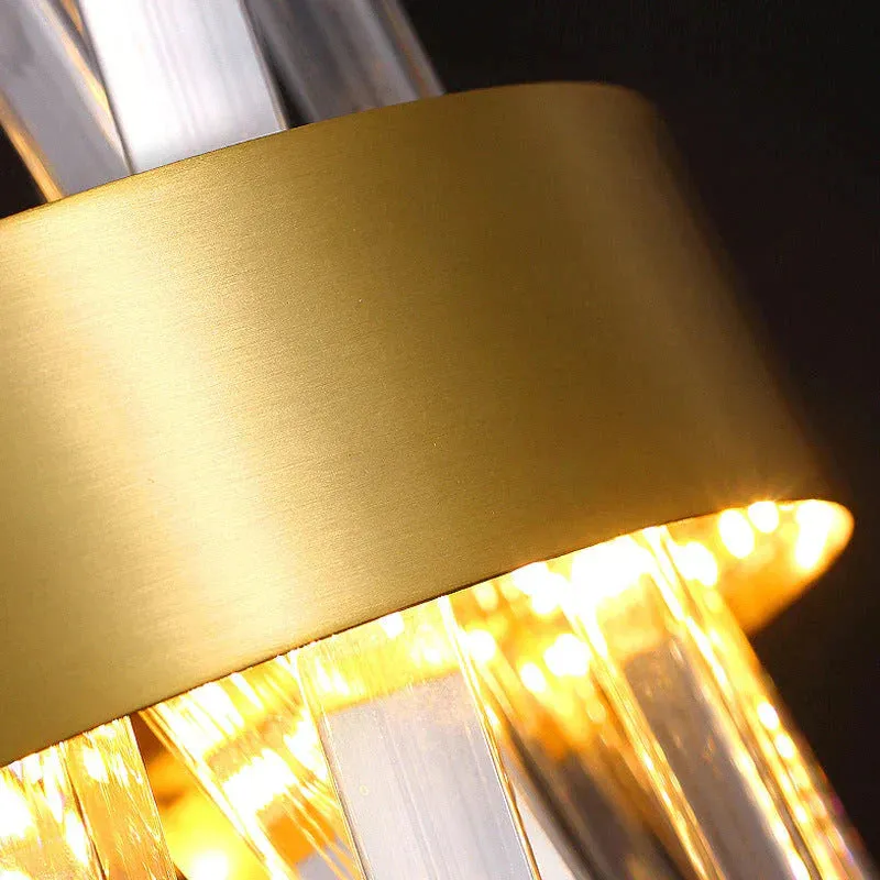 Modern Simple Corridor Crystal Copper Wall Lamp