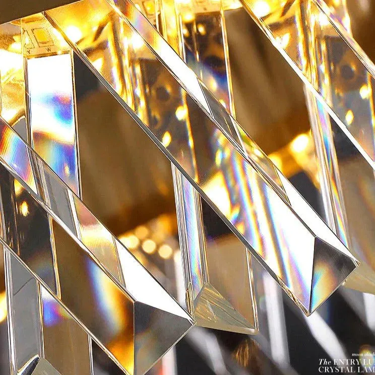 Modern Simple Corridor Crystal Copper Wall Lamp