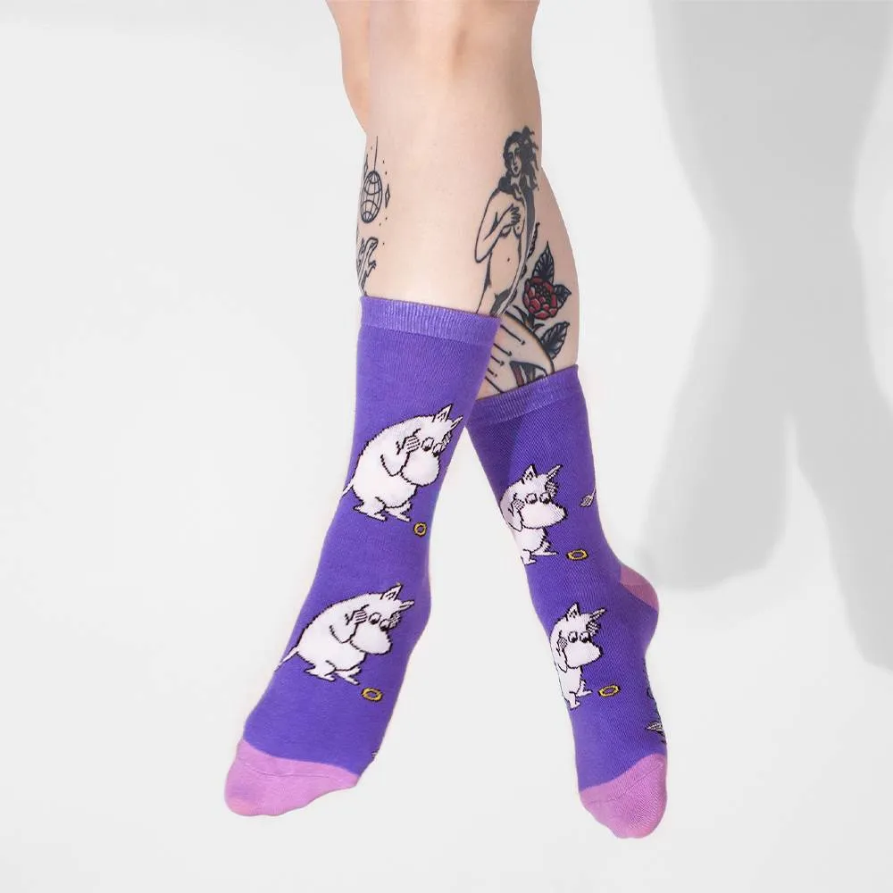 Moomin Socks Moomintroll  Lilac
