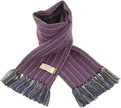 Mucros Weavers Mens Wool Scarf, Handwoven in Ireland, Traditional Fishermans Scarf