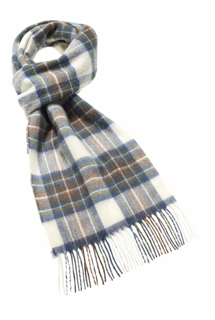 Muted Blue Stewart Lambswool Scarf