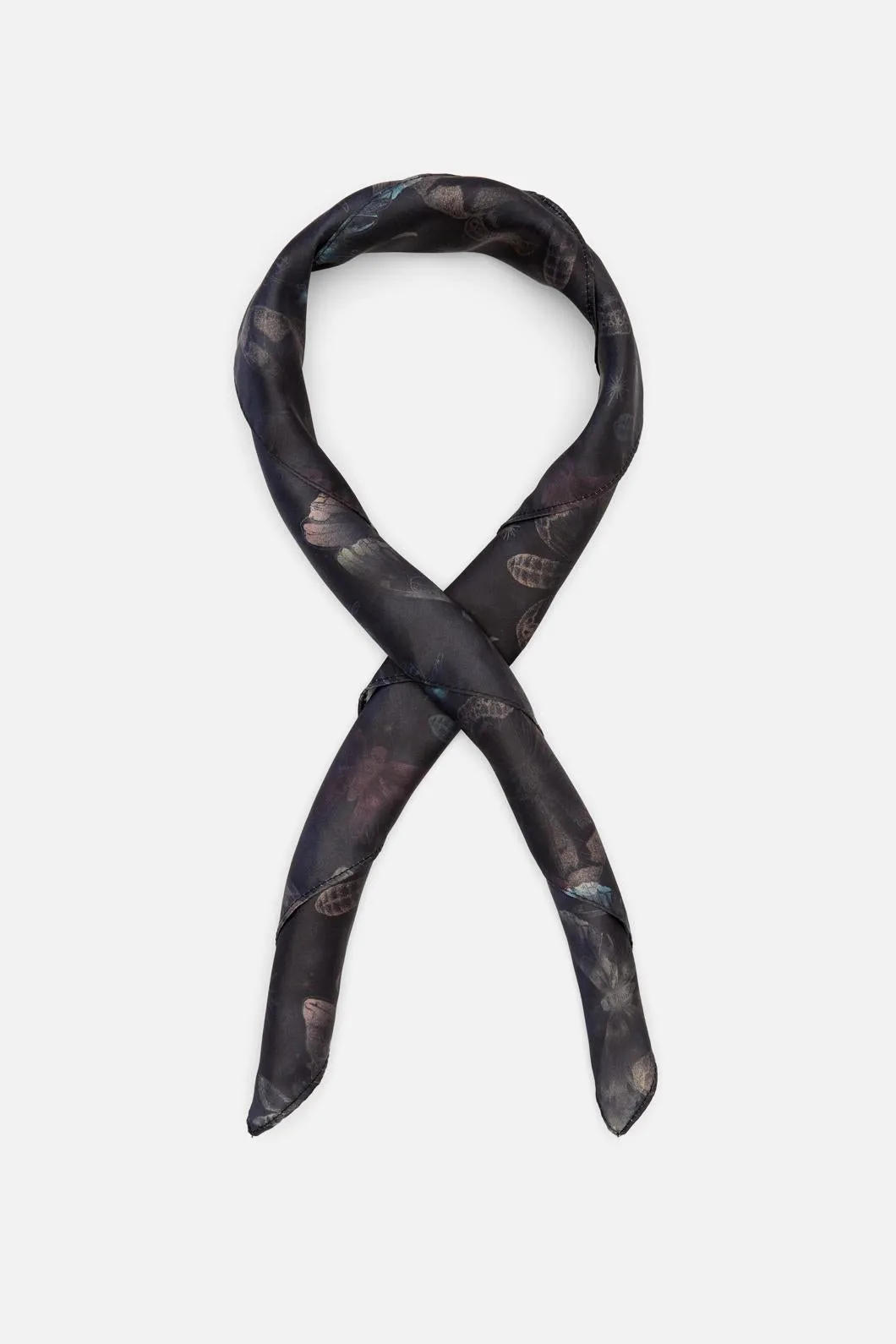 Night Moth Satin Scarf