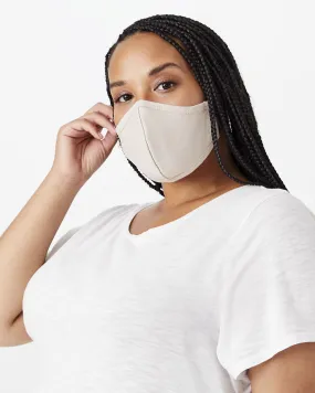 Pack of 3 Solid Face Masks | Tan / Lilac