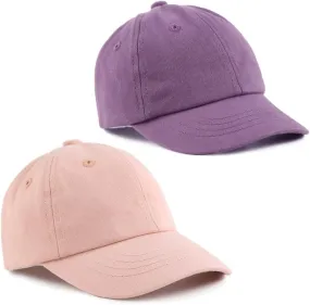 Peecabe Plain Toddler Baseball Hat Unisex Cotton Kids Trucker Hat Adjustable Baby Boys Sun Caps Girls Baseball Cap 1-5Y