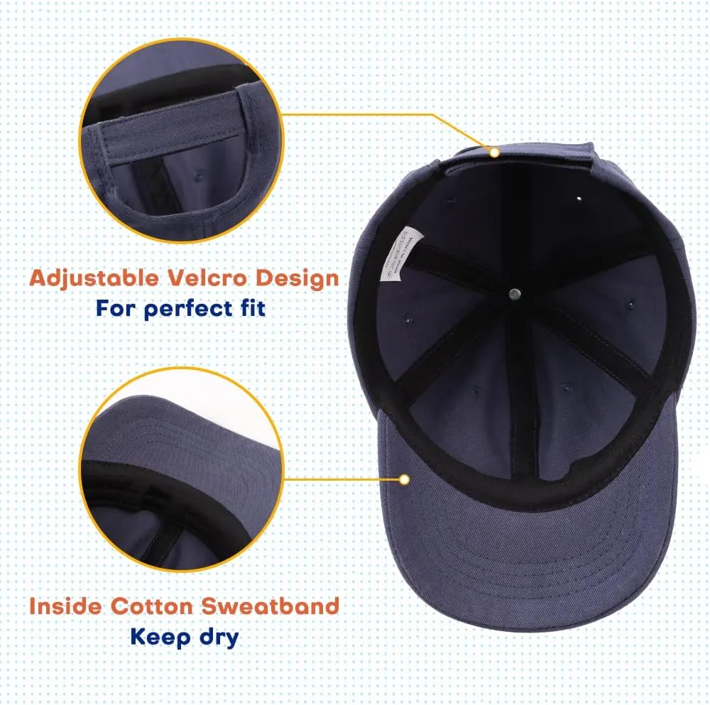 Peecabe Plain Toddler Baseball Hat Unisex Cotton Kids Trucker Hat Adjustable Baby Boys Sun Caps Girls Baseball Cap 1-5Y