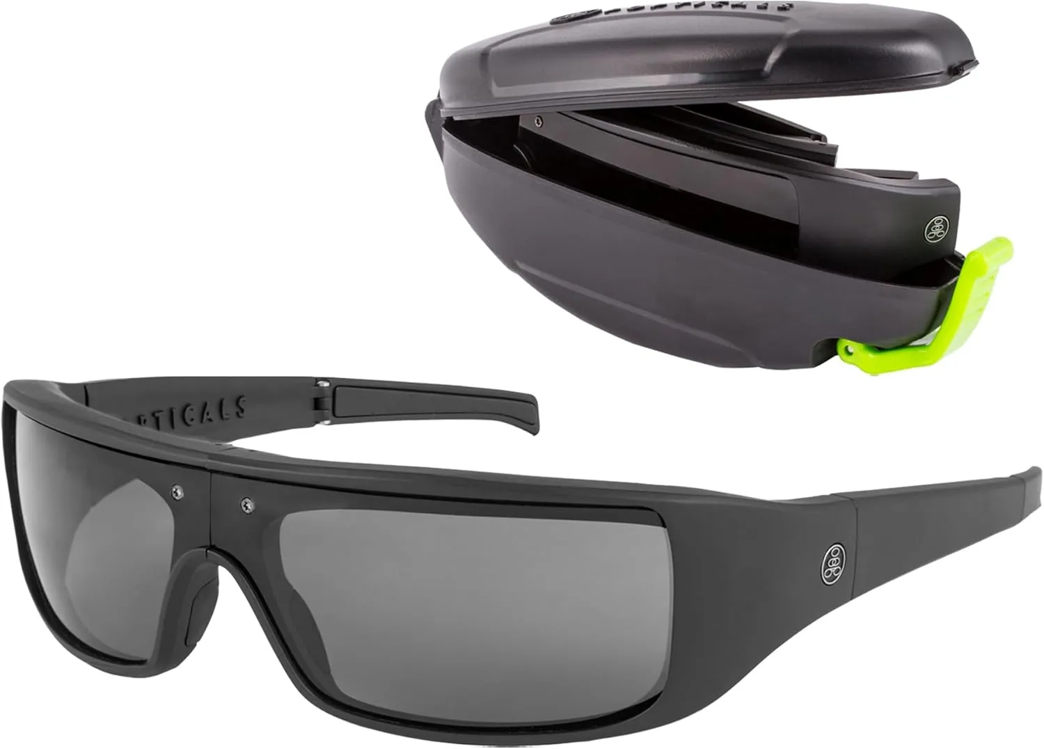 POPGEAR Mens Sport Sunglasses, Womens Polarized Sunglasses, Grilamid TR90 Made in Italy, Easily Collapse For Compact Storage