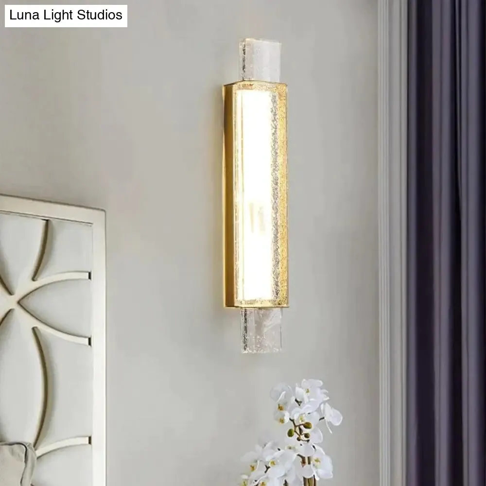 Post-modern Luxury Simple Creative Bedroom Copper Wall Lamp