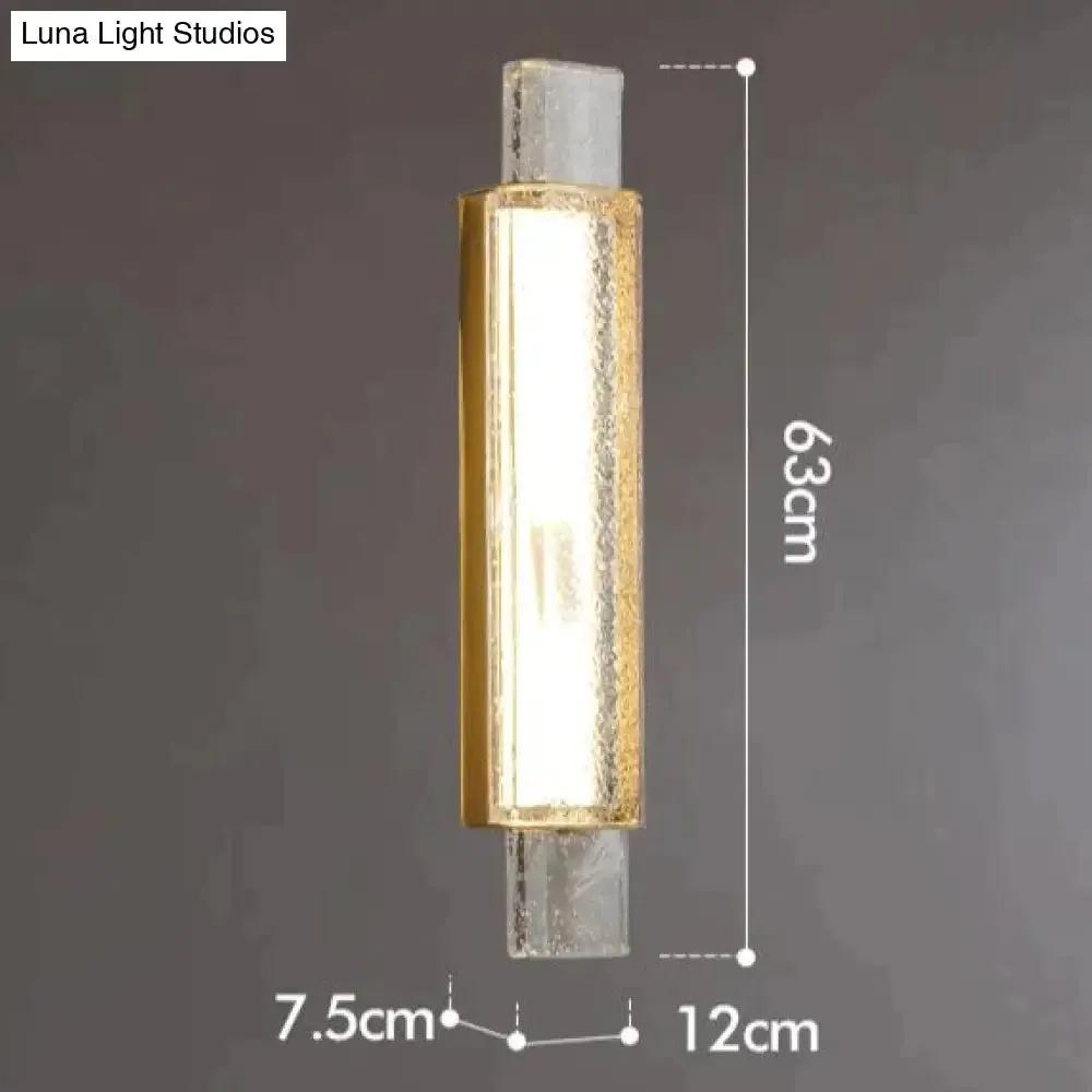 Post-modern Luxury Simple Creative Bedroom Copper Wall Lamp