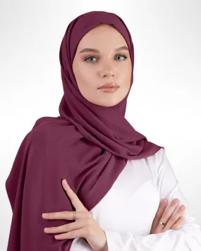 Premium Chiffon Hijab – Burgundy