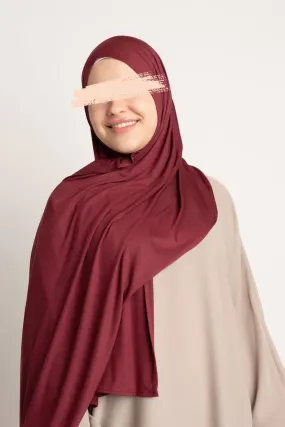 Premium Jersey Hijab - Cherry