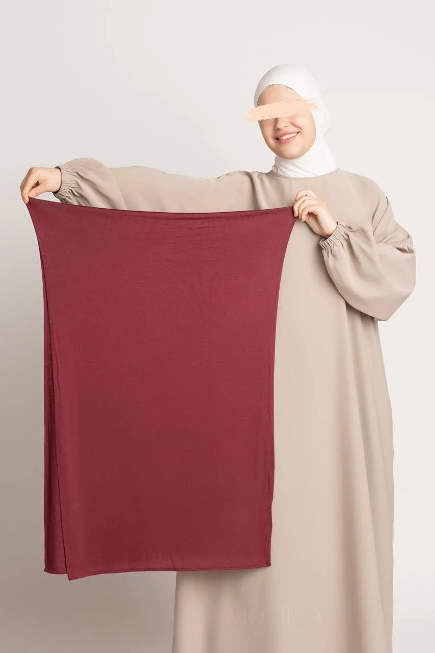 Premium Jersey Hijab - Cherry