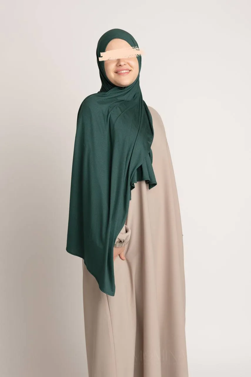 Premium Jersey Hijab - Evergreen