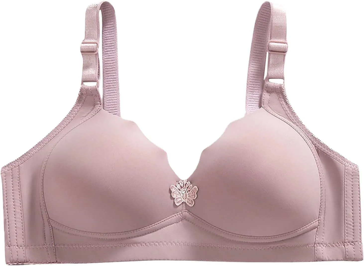 Push Up Bra No Underwire Womens Plus Size Seamless Wireless Comfort Bras Everyday Adjustable Wire Free Breathable Bra