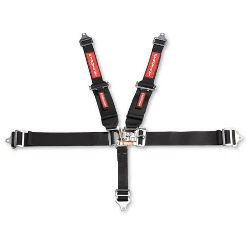 Pyrotect 6-Point Latch & Link Harness - 3" Width Lap - 2" to 3" HNR Ready Shoulder Harness - Pull Up Adjust - Blue