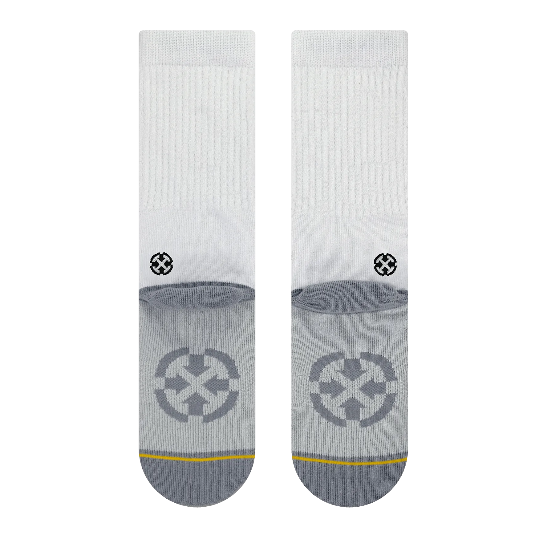 REPREVE® White Crew Socks