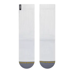 REPREVE® White Crew Socks