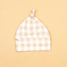 Sand Check Knot Hat