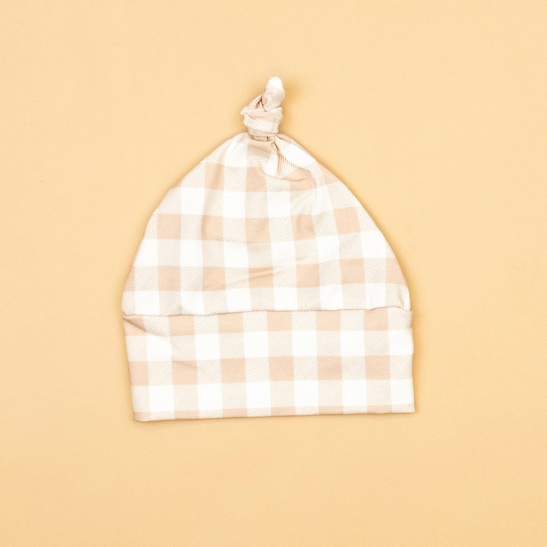 Sand Check Knot Hat