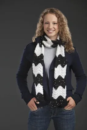 Sequin Ripple Stripe Scarf