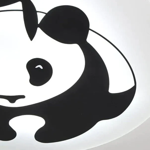 Simple Modern Children's Room Lamp Panda LED Ceiling Lamp