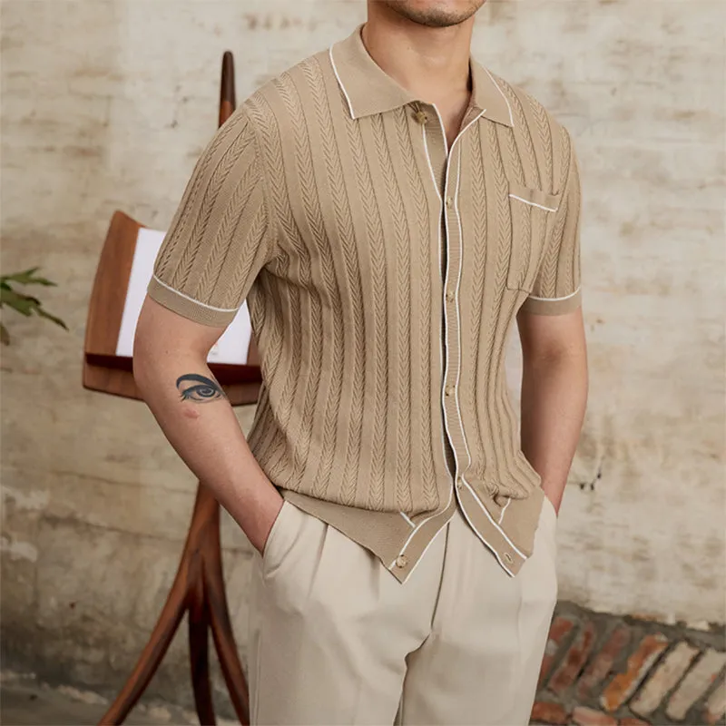 Simple Slim Short Sleeve POLO Shirt