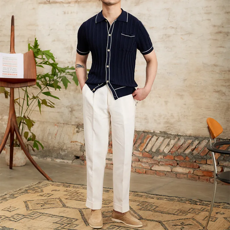 Simple Slim Short Sleeve POLO Shirt