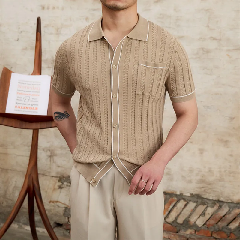 Simple Slim Short Sleeve POLO Shirt