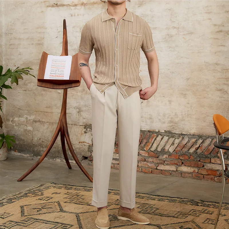 Simple Slim Short Sleeve POLO Shirt