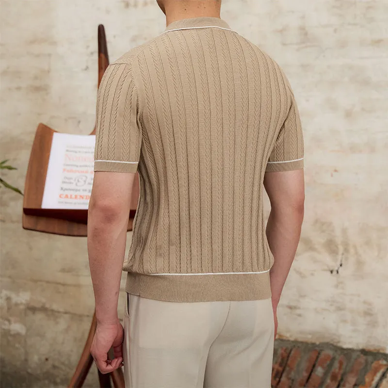 Simple Slim Short Sleeve POLO Shirt