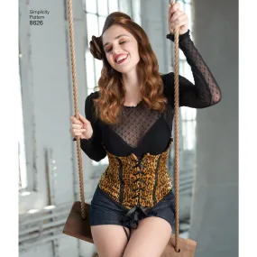 Simplicity Pattern 8626 corset belts