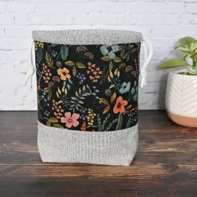 Small Drawstring Project Bag in RIfle Paper's Amalfi Canvas