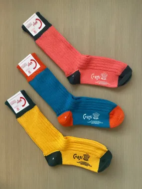 Soft cotton ladies contrast socks