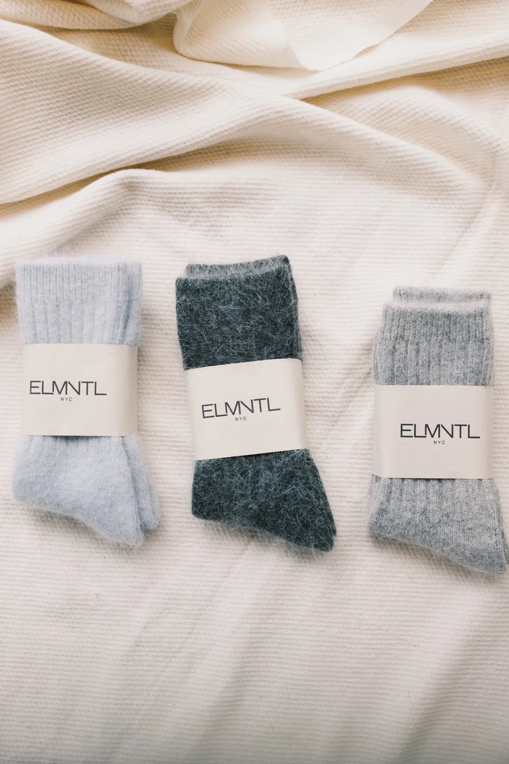 soft wool socks - angora