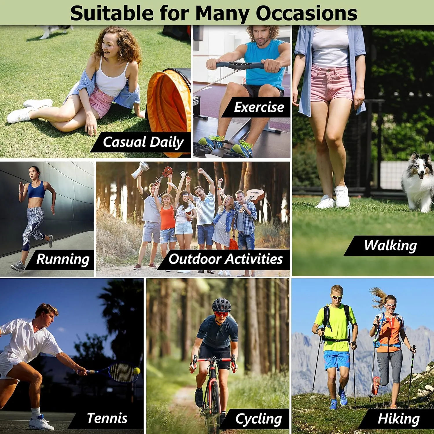 SPST Running Viscose Socks, Women Men Moisture Wicking Cushioned Breathable Soft Ankle/Crew Hiking Low Cut Seamless Socks
