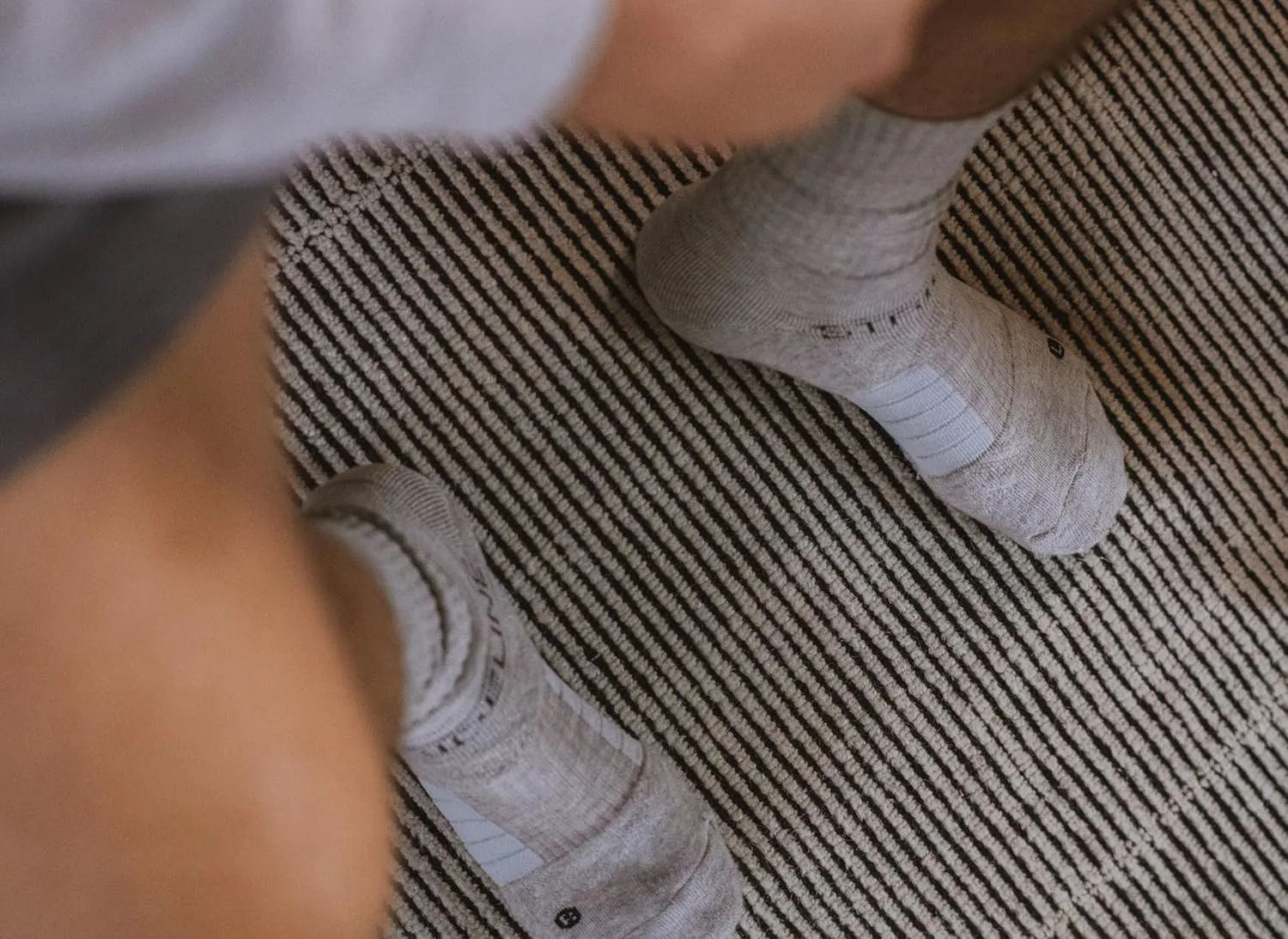 Strideline Basic Crew Socks | Quad-Ply Yarn Padding, Direct Compression and Zoned Cushioning - Crew Length 3 Pack