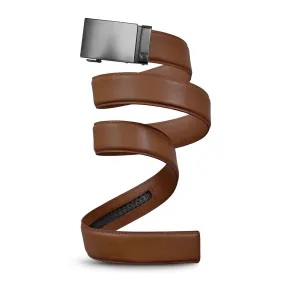 Tan Leather - Gun Metal Belt