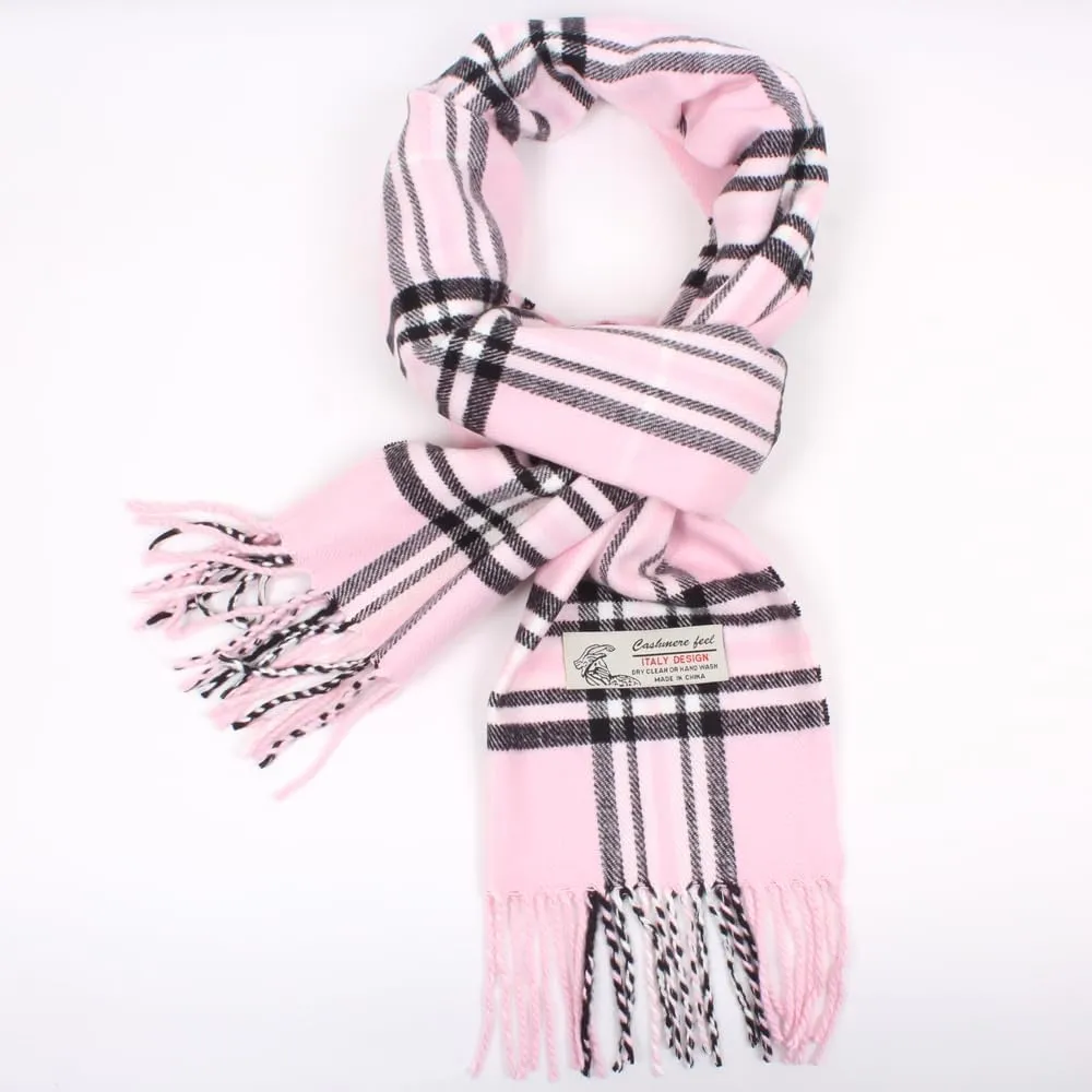 Tartan Plaid Cashmere Feel Classic Soft Luxurious Winter Scarf For Men Women