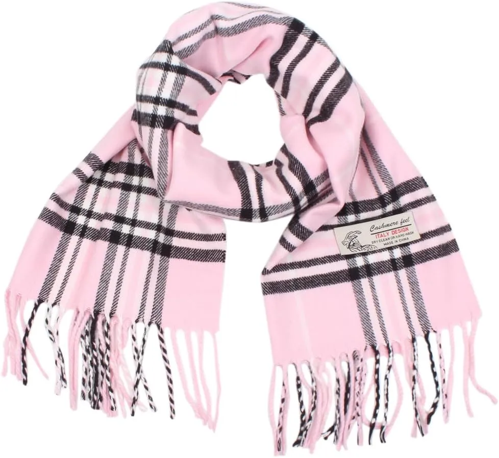 Tartan Plaid Cashmere Feel Classic Soft Luxurious Winter Scarf For Men Women