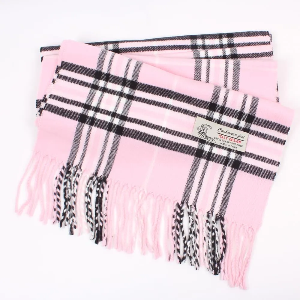 Tartan Plaid Cashmere Feel Classic Soft Luxurious Winter Scarf For Men Women