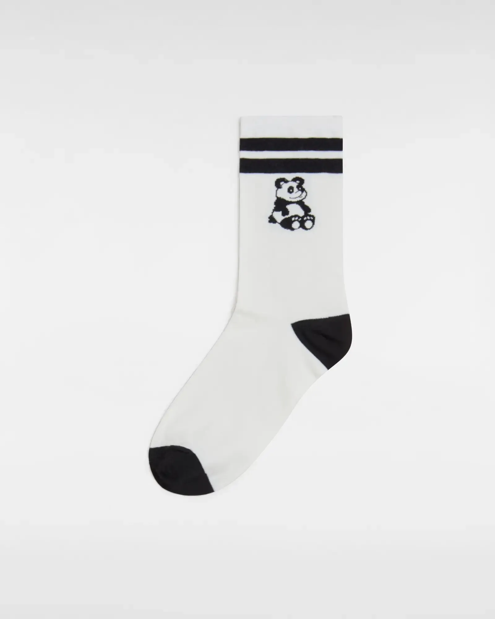 Ticker Socks in Marshmallow & Black