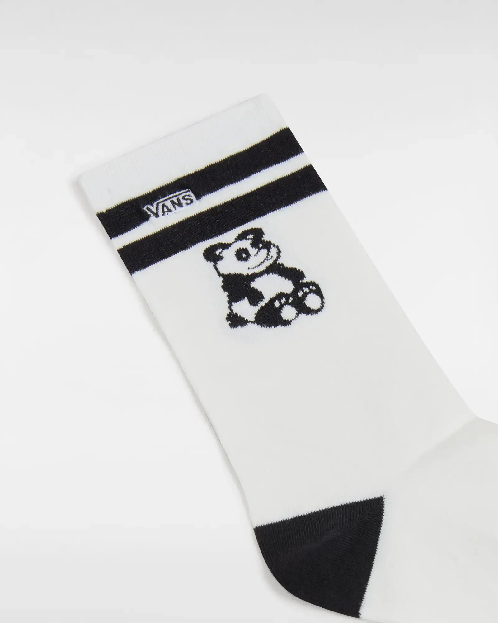 Ticker Socks in Marshmallow & Black