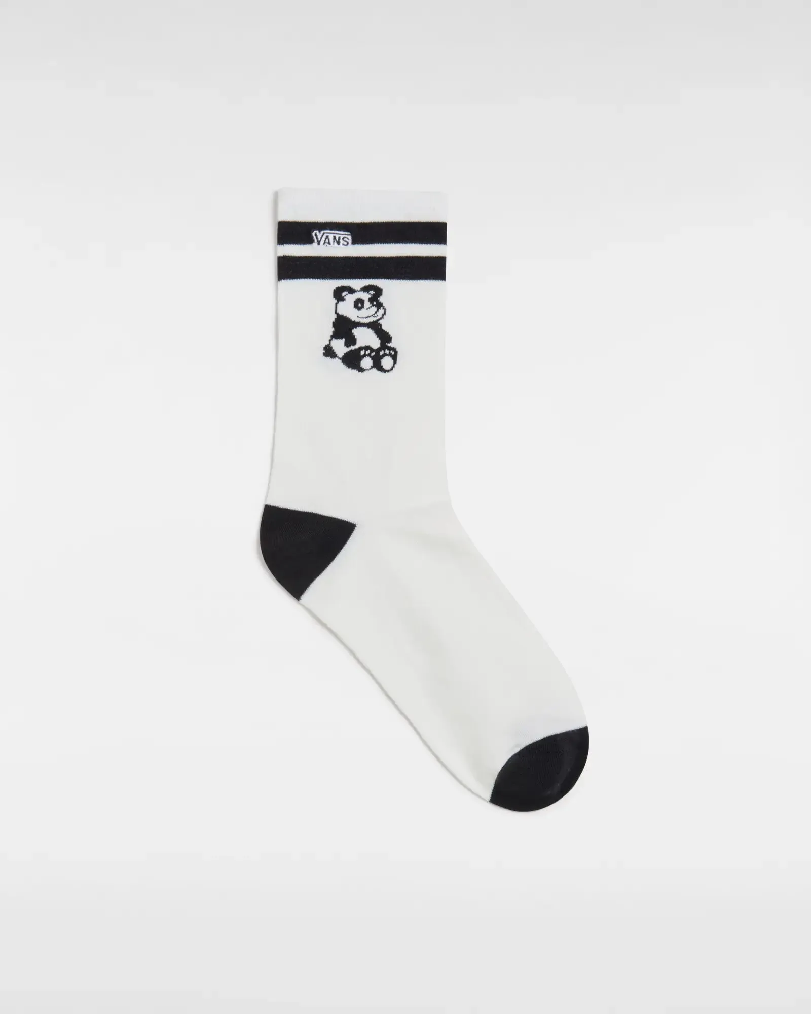 Ticker Socks in Marshmallow & Black