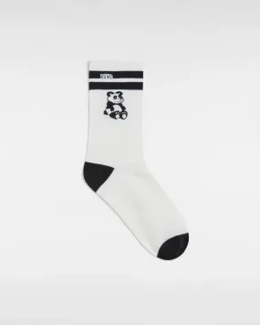Ticker Socks in Marshmallow & Black
