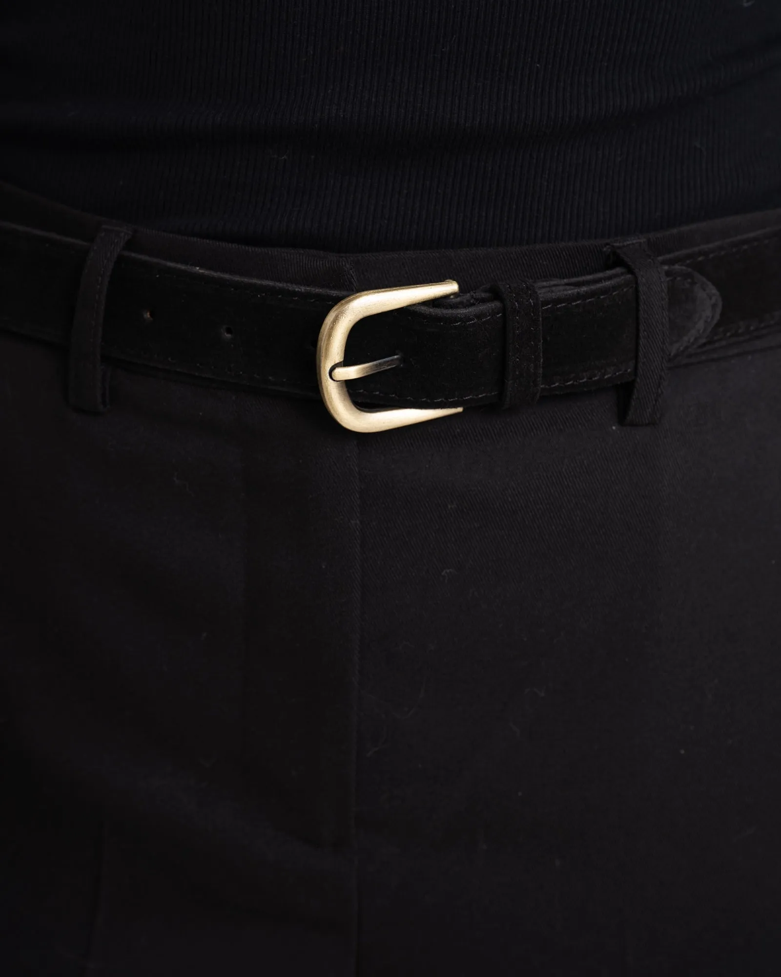 TILTIL Belt Black Suede