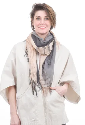 Tissue Solid Scarf, Slate/Brazilian Sand