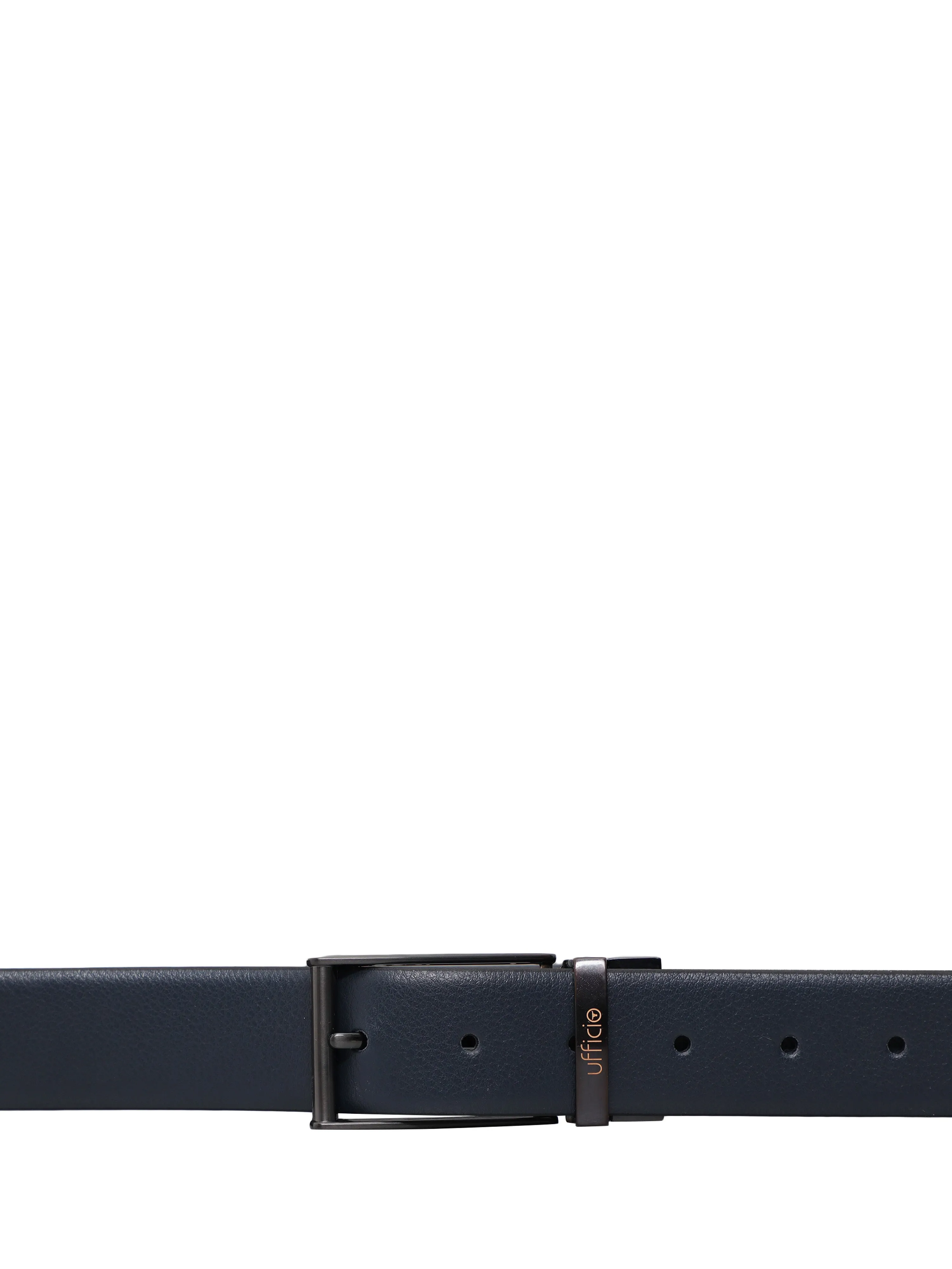 UFFICIO Premium Collections Men's Genuine Leather Belt | Reversible Prong | Blue/Black | UFF2106B