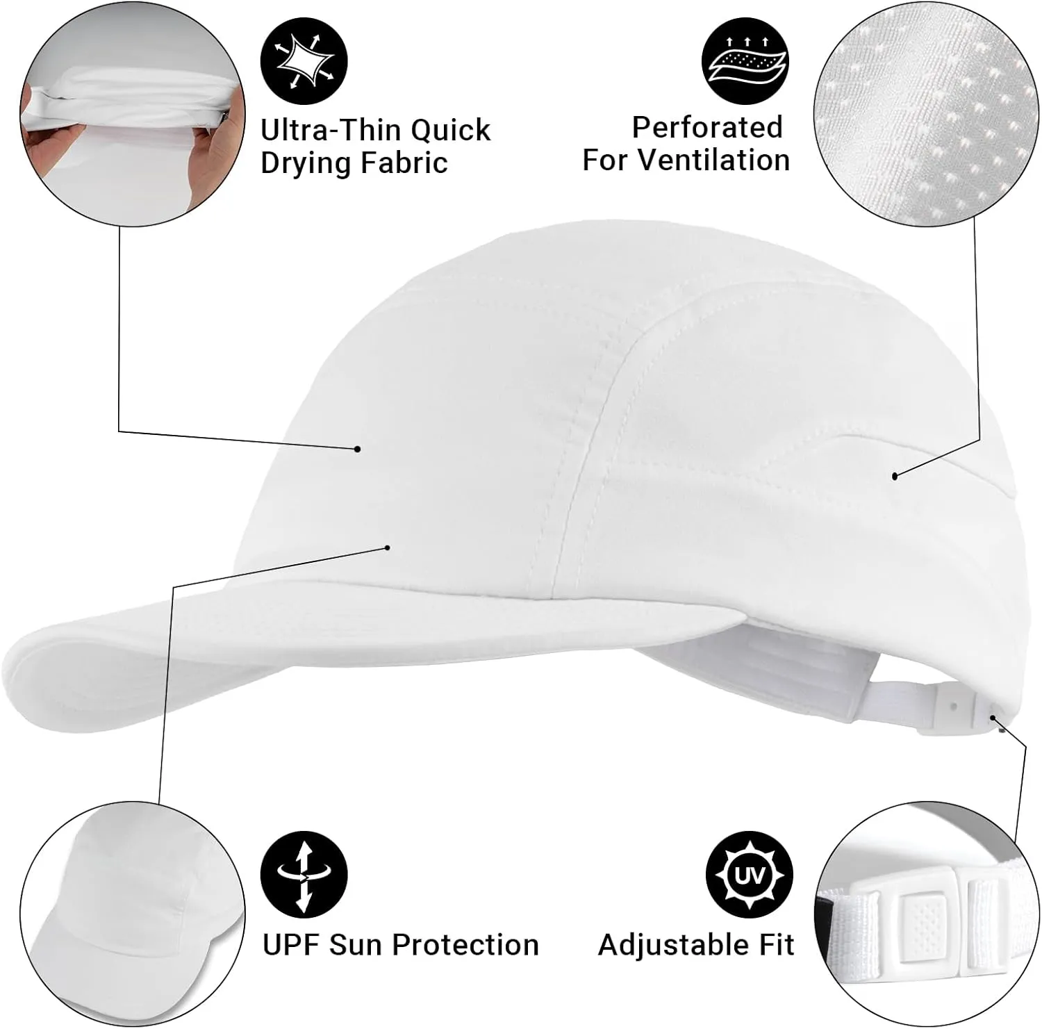 Unisex Baseball Caps for Women Men Unstructured Adjustable Gym Hat Breathable Dad Hat for Running Outdoor