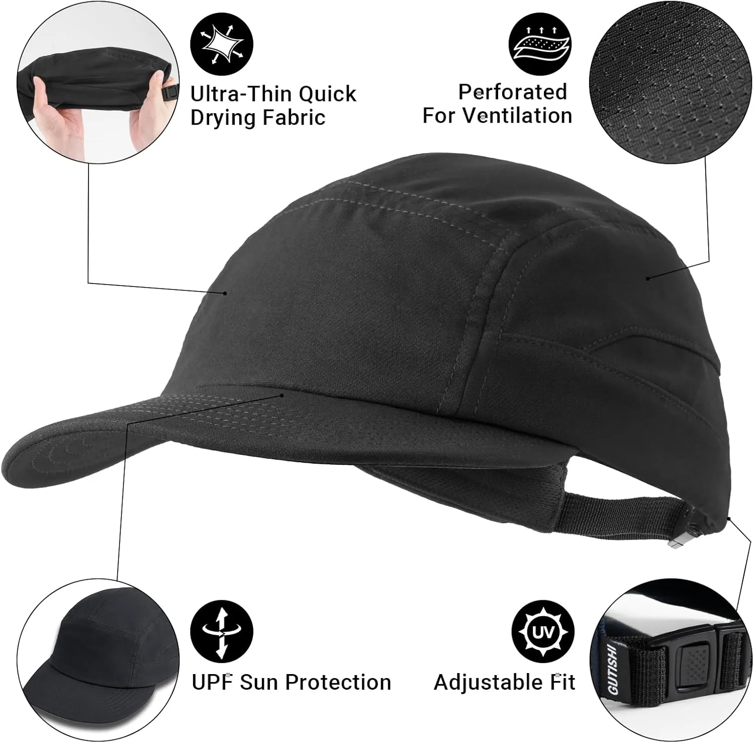 Unisex Baseball Caps for Women Men Unstructured Adjustable Gym Hat Breathable Dad Hat for Running Outdoor
